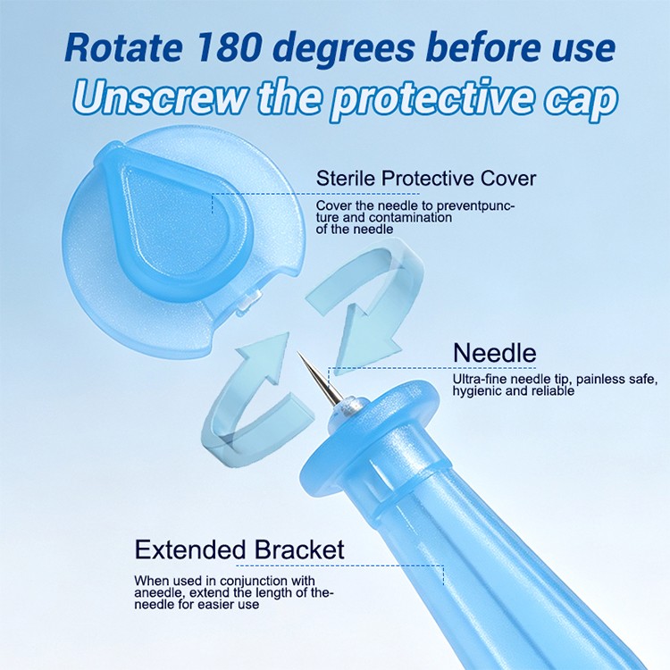 LMLTOP Portable Stainless Steel Acne Needle Blackhead Comedone Extractor Tool Remove Pimple Whitehead for Daily Facial Care Y029