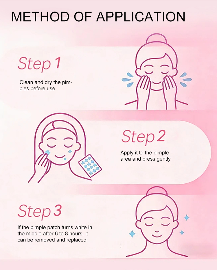 New Hydrocolloid Salicylic Acid Acne Pimple Patch Facial Acne Treatment Dots for Invisible Breathable Vegan Patch For Korean Y026
