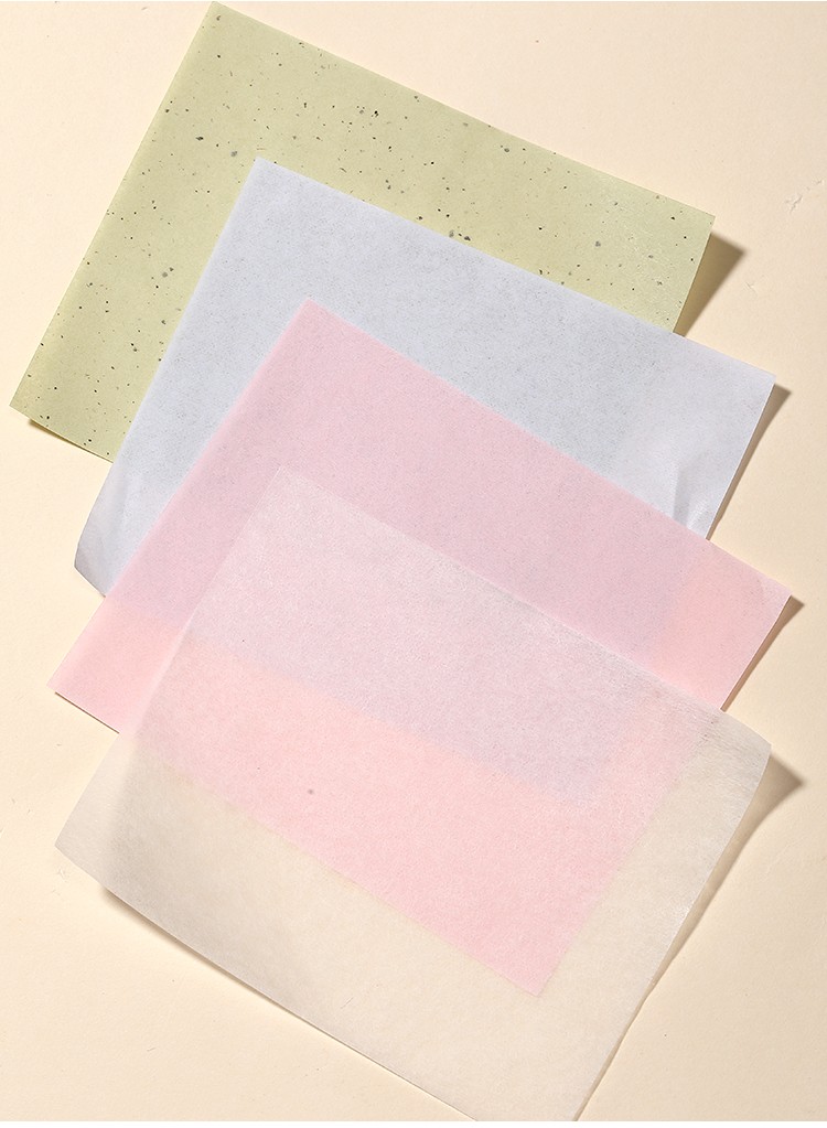 Facial Oil Control Paper with Mirror and Powder Puff 100Pcs Blotting Paper Absorbent Sheets for Oily Skin Shine Removal Travel Y006