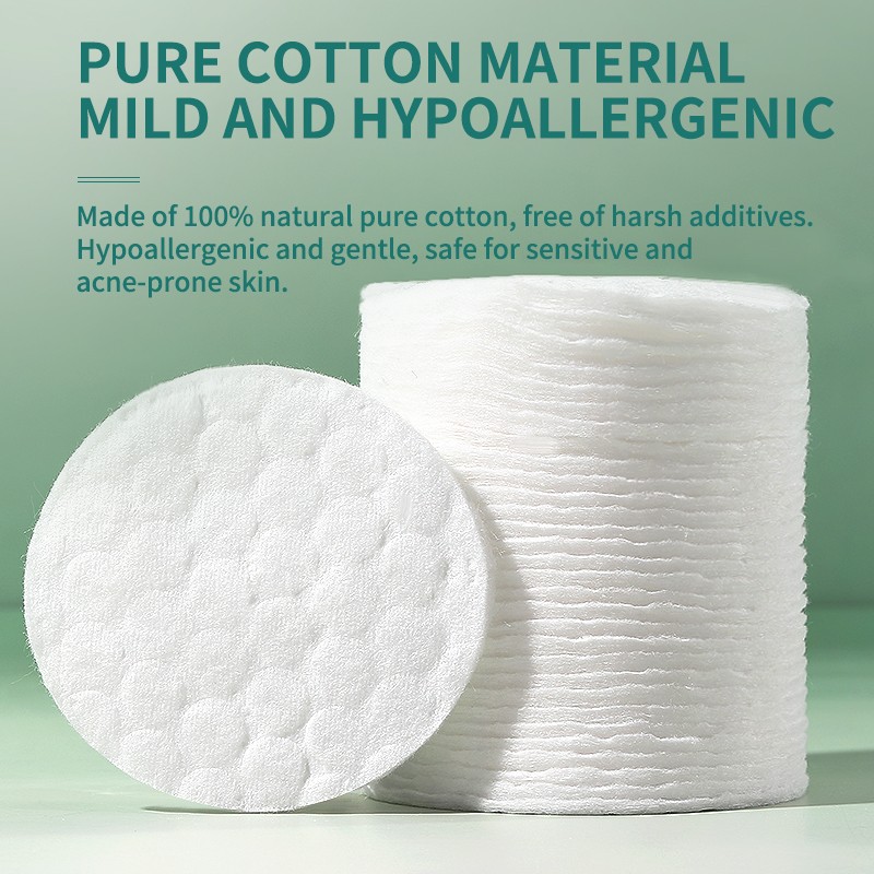 Wholesale Disposable Facial Cleansing 3 Layer High Quality Cotton Pads for Makeup Remover Skin Care Cosmetic V20