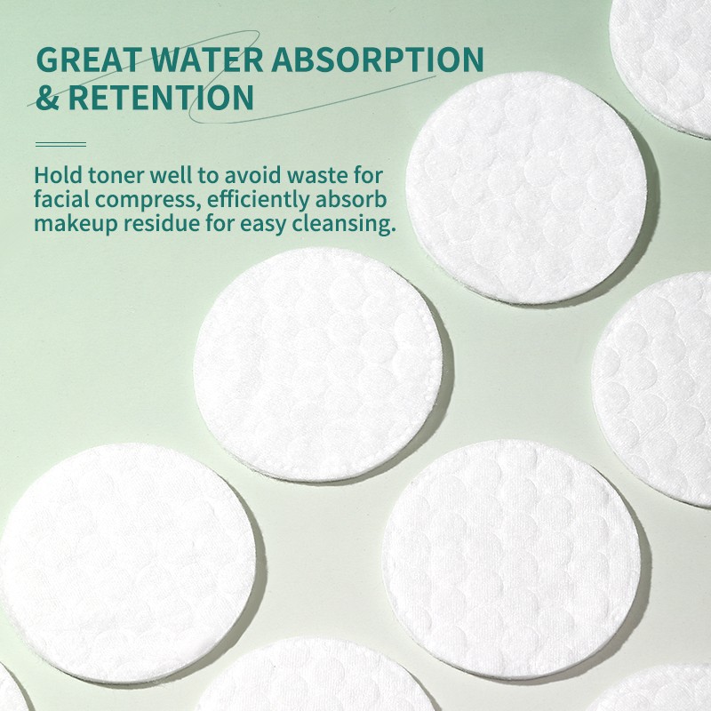Wholesale Disposable Facial Cleansing 3 Layer High Quality Cotton Pads for Makeup Remover Skin Care Cosmetic V20