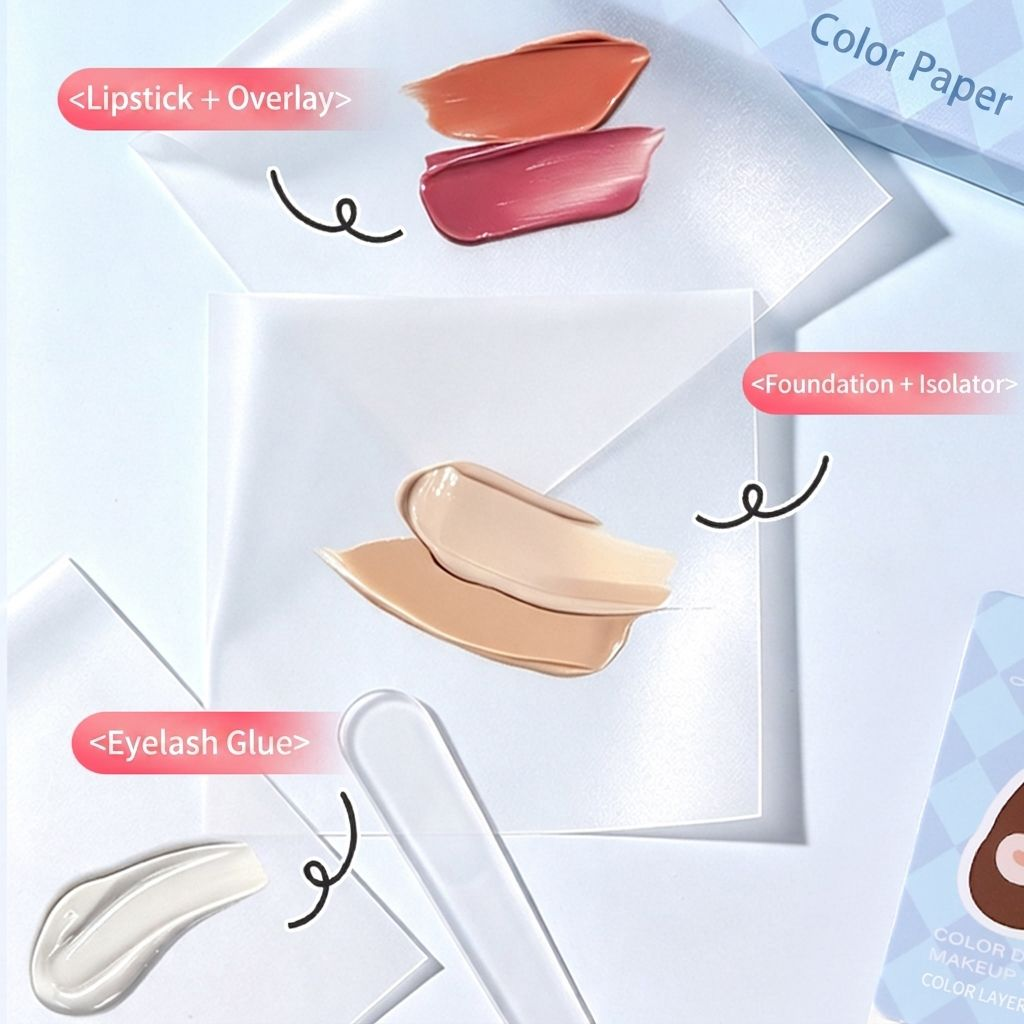 Disposable Foundation Mixing Paper Tear-off Palette Adjusting 100 Sheets for Concealer Makeup Artist Cosmetic Blending Tool Y028