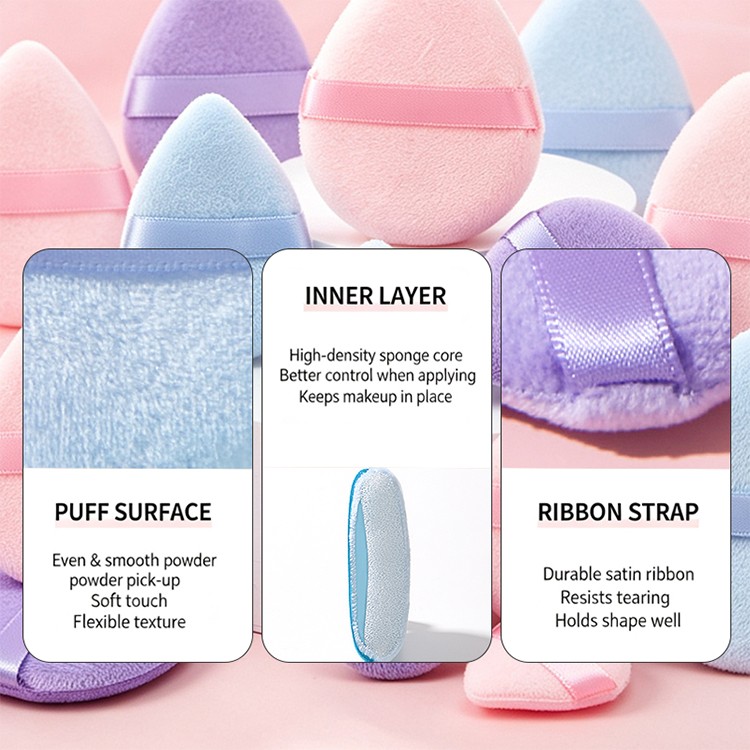 Wholesale Loose Air Cushion Soft Cotton Puff Foundation Cosmetic Tool Soft 3pcs Multi-Color Flocking Powder Puff Sponge Kit Y066 Wholesale Loose Air Cushion Soft Cotton Puff Foundation Cosmetic Tool Soft 3pcs Multi-Color Flocking Powder Puff Sponge Kit Y066