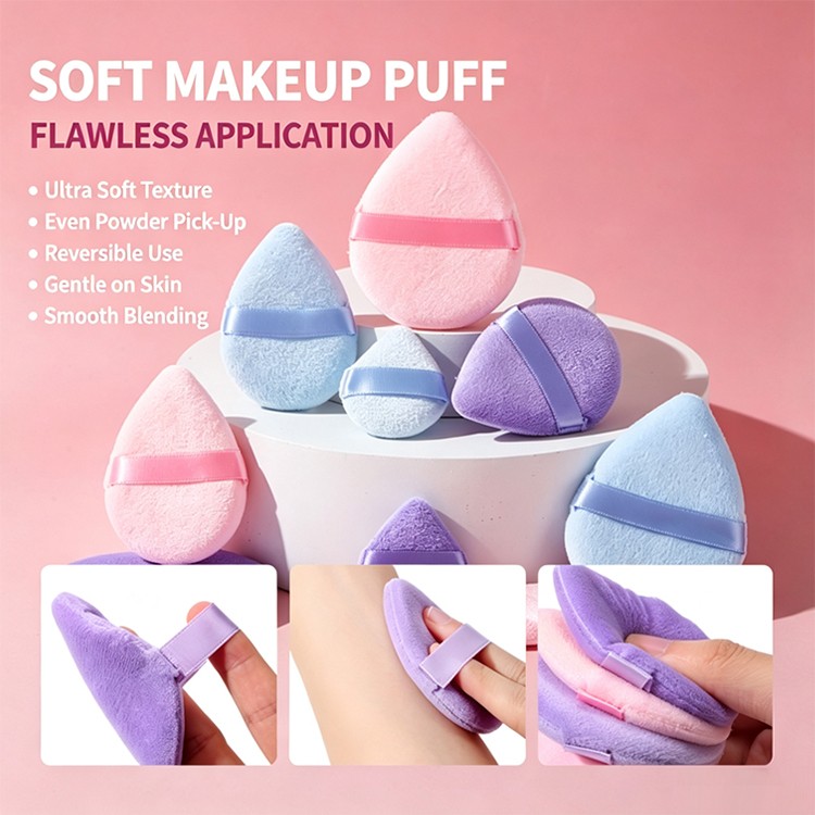 Wholesale Loose Air Cushion Soft Cotton Puff Foundation Cosmetic Tool Soft 3pcs Multi-Color Flocking Powder Puff Sponge Kit Y066 Wholesale Loose Air Cushion Soft Cotton Puff Foundation Cosmetic Tool Soft 3pcs Multi-Color Flocking Powder Puff Sponge Kit Y066