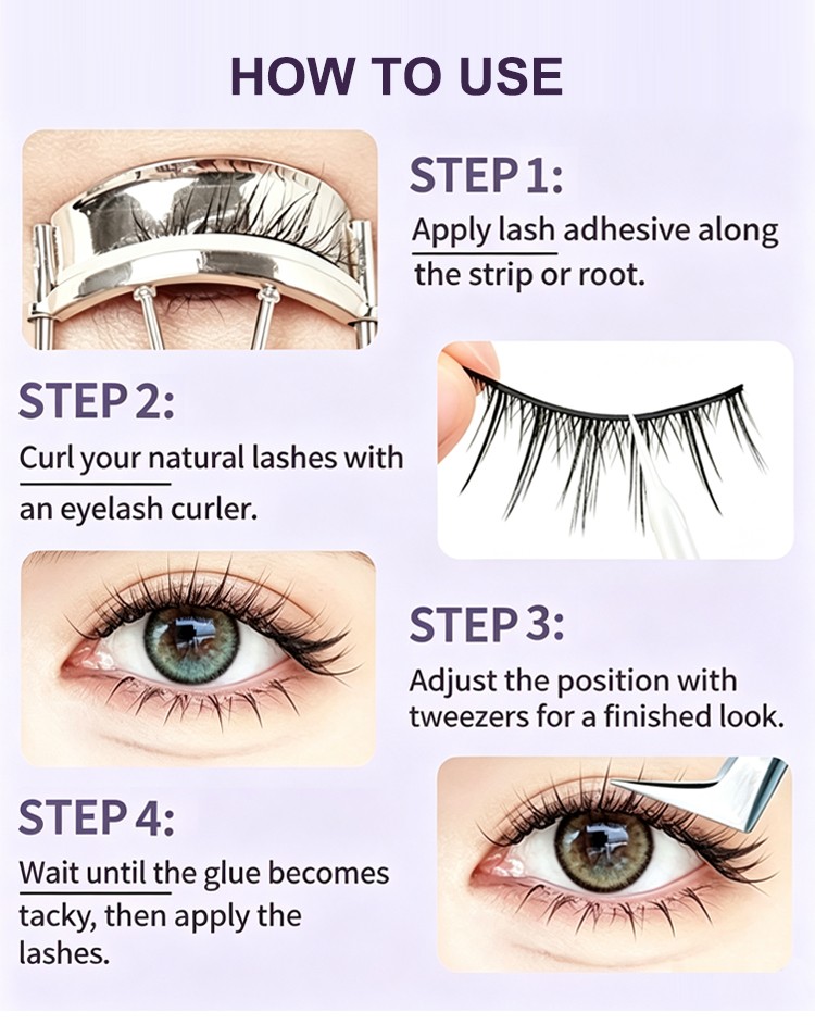 LMLTOP Custom Logo Eyelash Glue Long Lasting Waterproof Clear Lash Adhesive Small Brush Applicator False Lash Glue for Beginner Y090