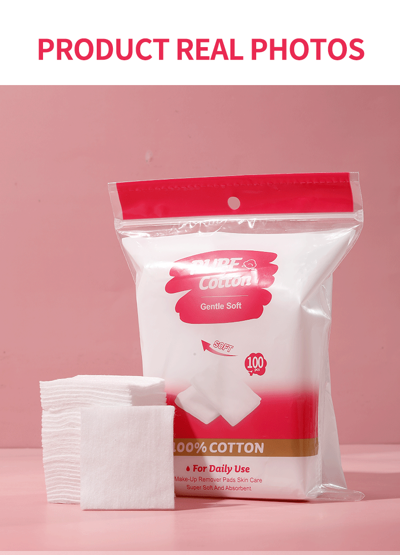 LMLTOP Lint Free Pure Cotton Facial Pads 100Pcs Square Soft Gentle Makeup Remover Cotton Pads For Deep Cleansing Skincare V33 LMLTOP Lint Free Pure Cotton Facial Pads 100Pcs Square Soft Gentle Makeup Remover Cotton Pads For Deep Cleansing Skincare V33