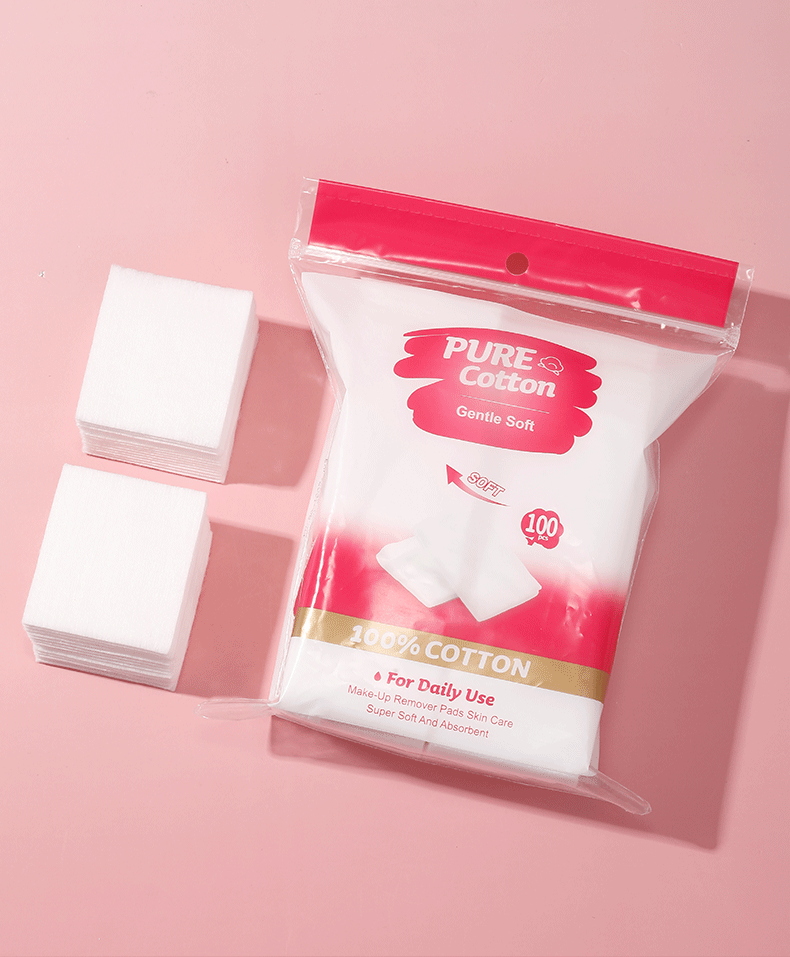 LMLTOP Lint Free Pure Cotton Facial Pads 100Pcs Square Soft Gentle Makeup Remover Cotton Pads For Deep Cleansing Skincare V33 LMLTOP Lint Free Pure Cotton Facial Pads 100Pcs Square Soft Gentle Makeup Remover Cotton Pads For Deep Cleansing Skincare V33