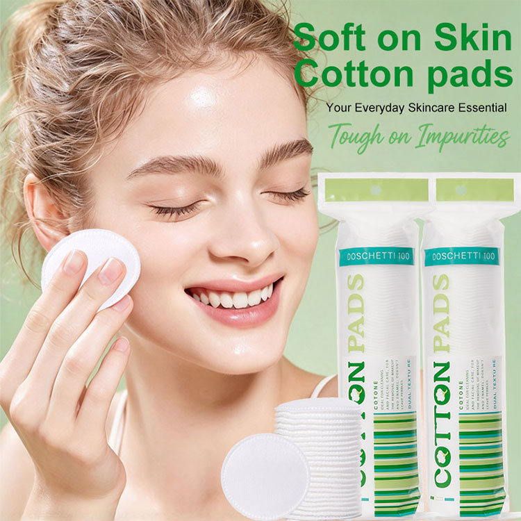 Wholesale Disposable Facial Cleansing 3 Layer High Quality Cotton Pads for Makeup Remover Skin Care Cosmetic RCA1336