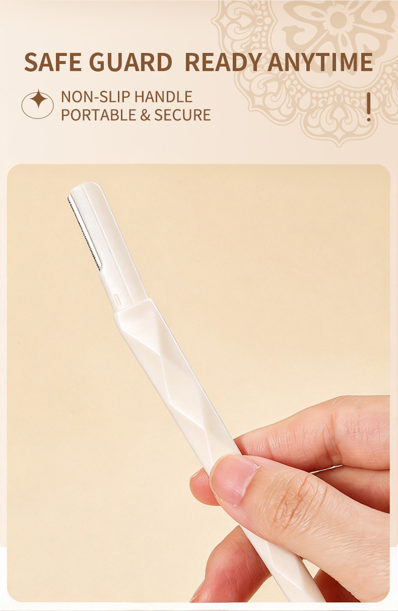 Wholesale Professional Eyebrow razor Kit Stainless Steel Slanted Tip Hair Face Remover Eyebrow Shaving Trimmer
