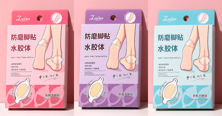 LMLTOP Anti-Friction Hydrocolloid Foot Patches 4 Pieces Invisible Heel Blister Pads For New Shoes High Heels Foot Protection Y025