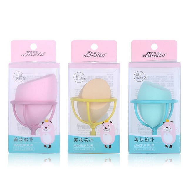 Lameila display beauty sponge holder pink big makeup sponge blender with logo and box A79921