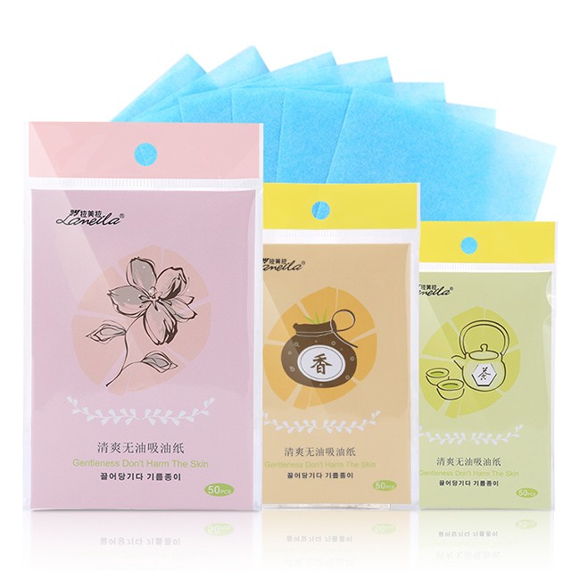 80pcs OEM facial oil blotting paper face oil clean absorbing paper oil absorbing sheets