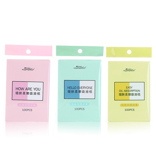 Lameila 100pcs cost efficient oil absorbing paper portable facial clean oil blotting paper A561