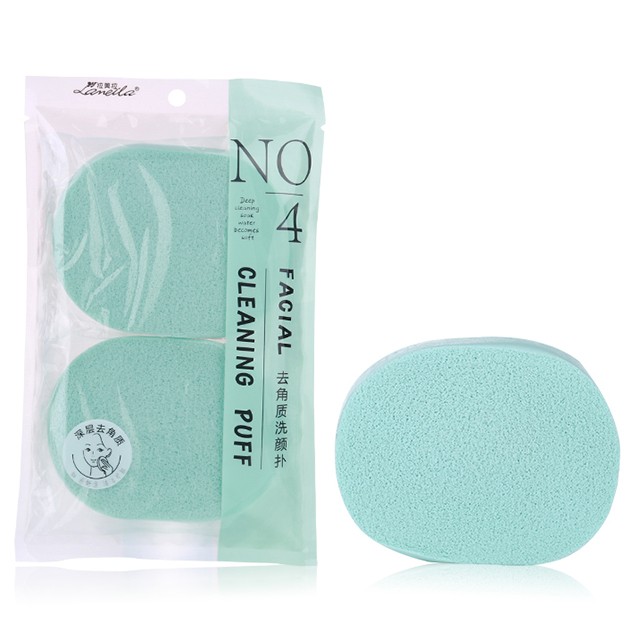 Lameila 2pcs Reusable Face Care Clean Sponge Face Cutin Remover Face Cleansing Sponge B2184