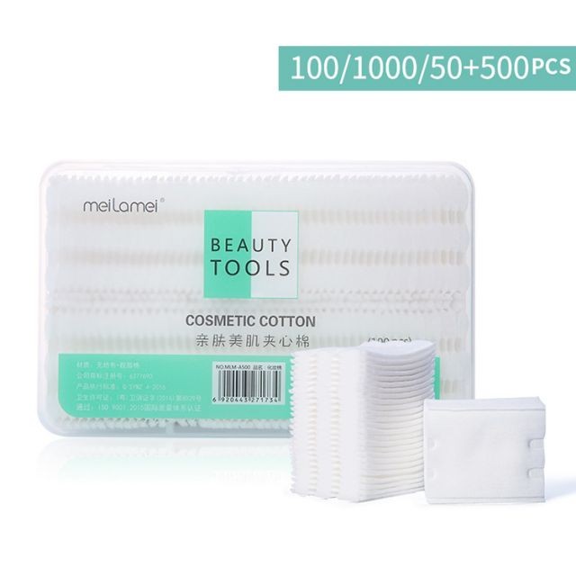 Meilamei 100pcs Cotton_pads Makeup Remover Disposable Cosmetic Cotton Pads For Face MLM-A500/A501/506