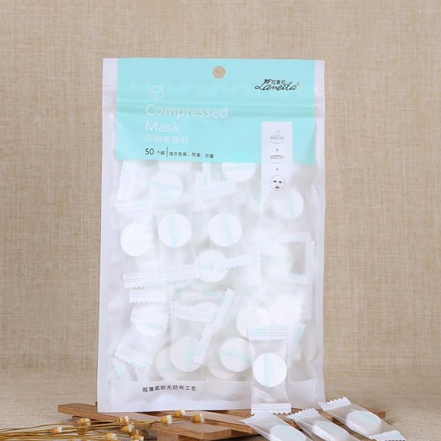 Private label DIY face mask nonwoven disposable compressed facial mask sheet D0865