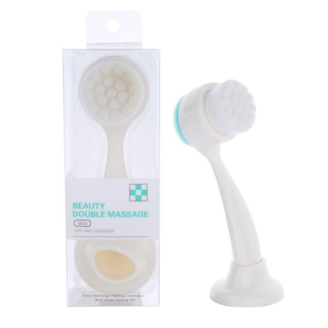 Silubi wholesale Double-sided Face Wash Brush Skin Deep Facial Cleansing Brush Massager SLB-C001