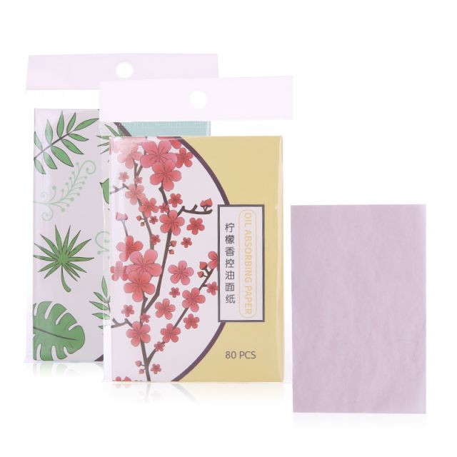 Lameila 80pcs cost efficient oil absorbing paper portable facial clean oil blotting paper A583