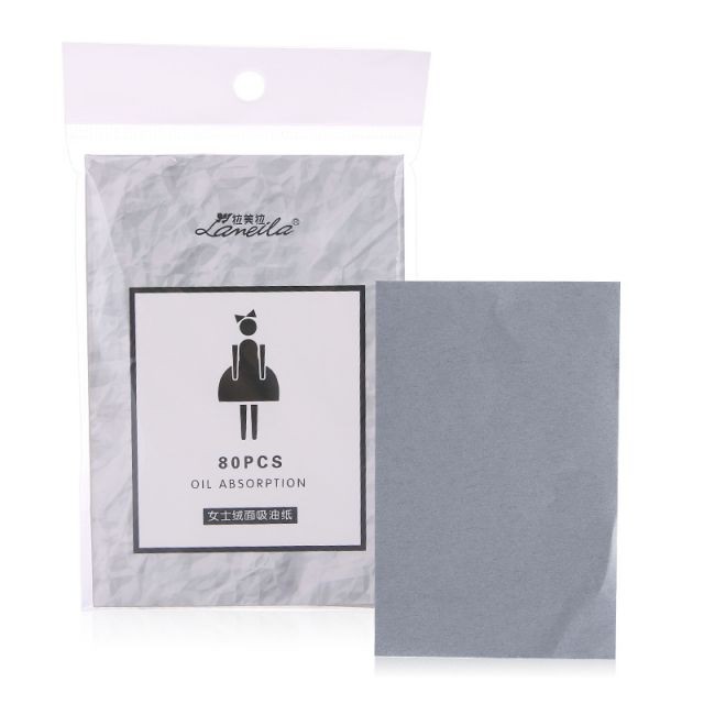 Lameila 80pcs Skin-friendly Delicate Oil-absorbing Sheet Face Oil Blotting Paper A581