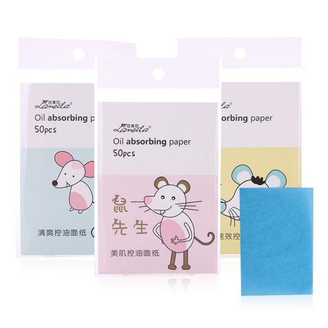 Lameila Premium face oil absorbing sheets facial care oil blotting paper with logo printed A575