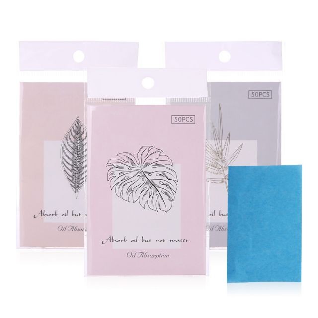 Premium face oil absorbing sheets facial care oil blotting paper with logo printed A572