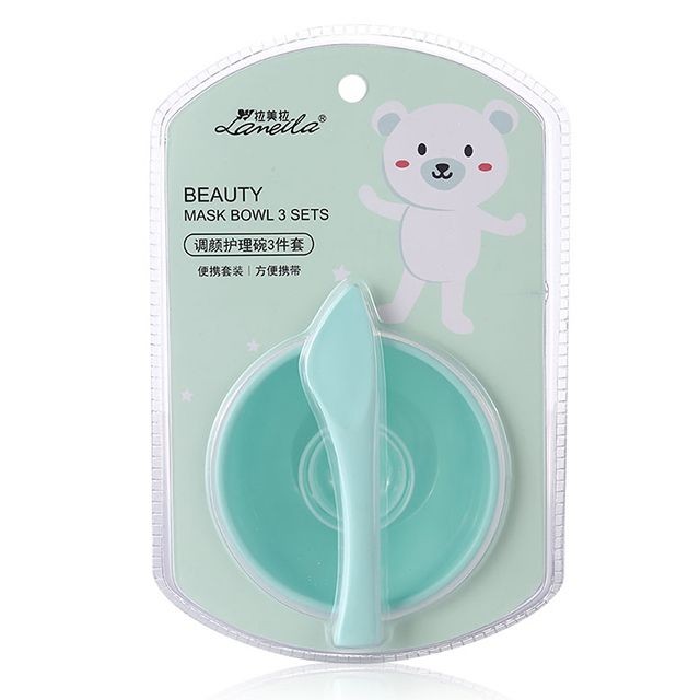 Lameila best sale products DIY facemask bowl set plastic cosmetic mixing bowl with brush D0886