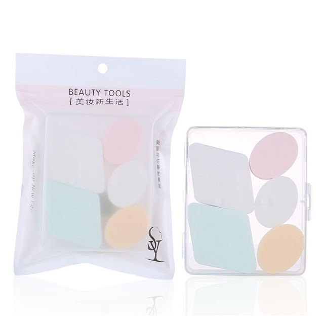 Lameila Powder puff Beauty Foundation Blending 6 pcs Sponge Custom Packaging Logo Makeup Sponge Blender A80035