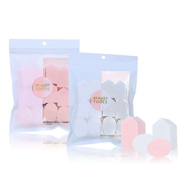 Lameila Foundation blender 8 pcs make up sponge puff set cosmetic dry wet microfiber makeup sponge powder puff A80023