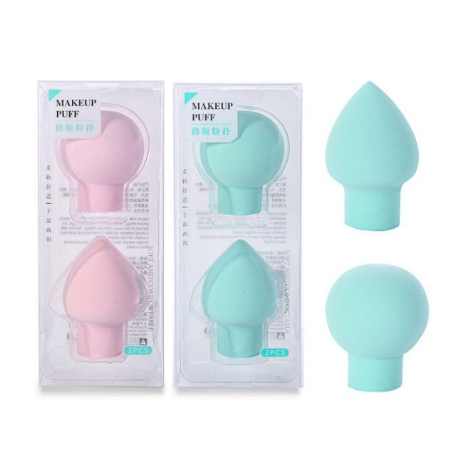 Lameila blender makeup sponges dryer wet squishy 2pcs private label reuseable mushroom makeup sponge A80021