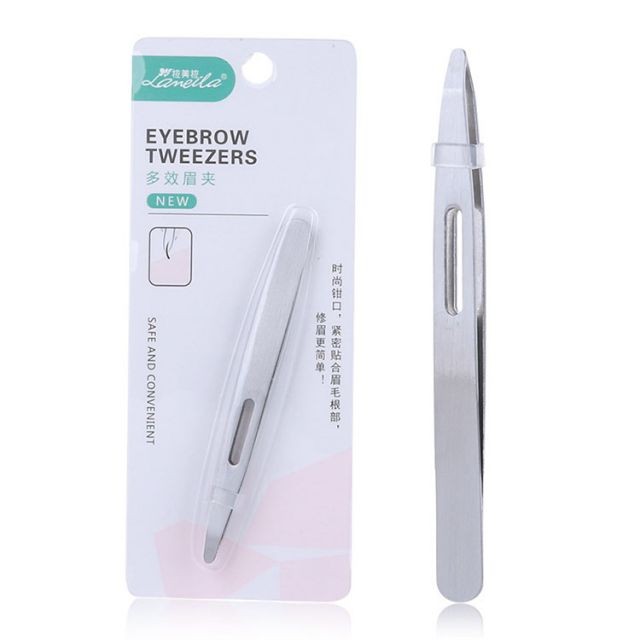 Lameila hot selling efficient stainless steel eyebrow tweezers professional round head eyebrow clip A0171