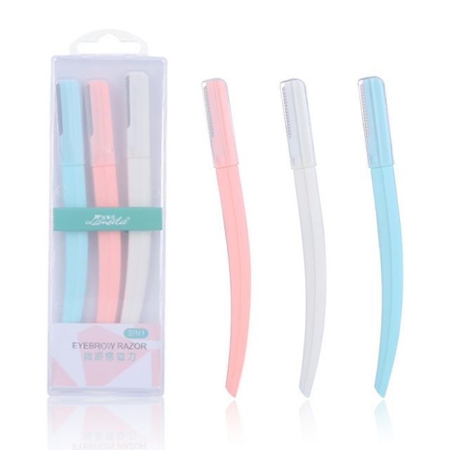 Lameila 3 in 1 mini makeup eye brow remover shaver stainless steel safe blade eyebrow razor A923