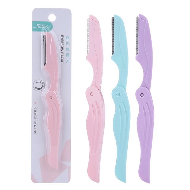 Eyelameila Wholesale personal care makeup tool eyebrow trimmer lady razor foldable eyebrow razor A0267