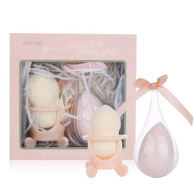 Yousha Promotional Private Label Custom Logo Latex Free Material Make Up Sponges Soft Beauty Makeup Sponge Blender YF196