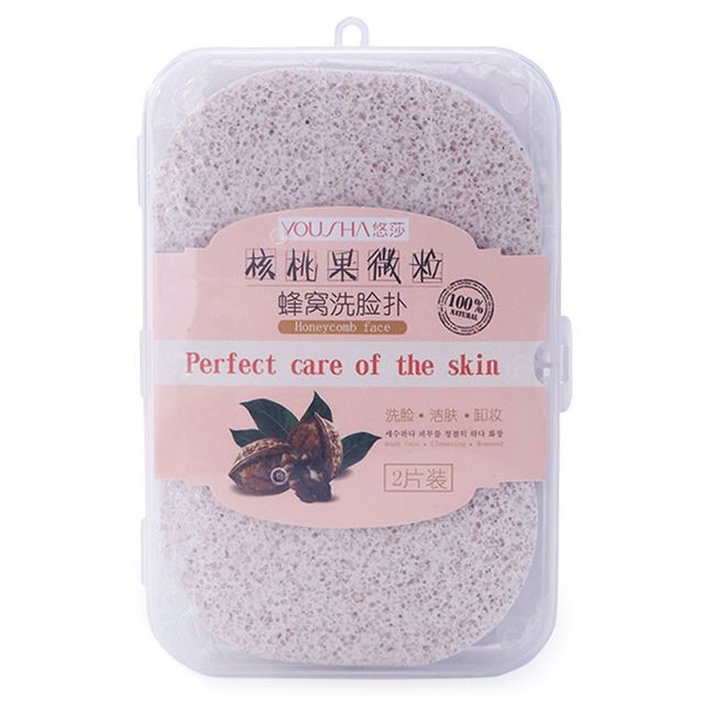 Yoush makeup remover pads cellulose face wash sponge soft facial puff YB040