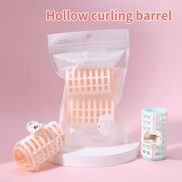 Lameila Hairdressing Manual Tools Large Self Grip Holding Hair Curler Set Beauty Nylon Curl Plastic Hair Roller Clip 2pcs C097