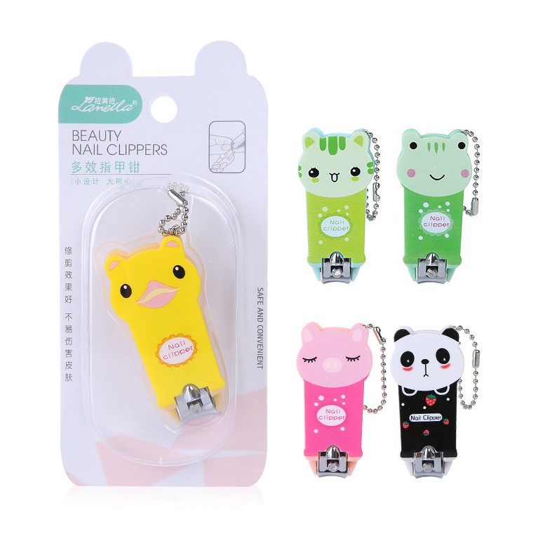 Wholesale stainless steel carton cute baby finger nail clipper toe nail cutting tools C0168