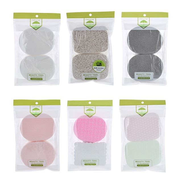 Meilamei New Arrival 2pcs/bag Beauty Tools Natural Face Cleansing Sponge With Packaging MLM-B010