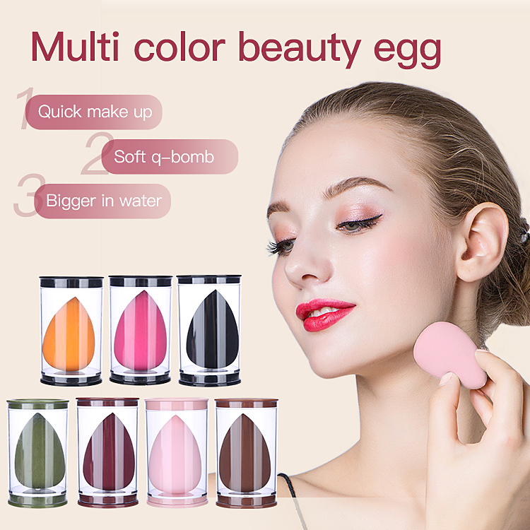 Lameila Cosmetic Sponge Blender Puff Waterdrop OEM Private Label Logo Packaging Nude Soft Foundations Beauty Makeup Sponge YF137