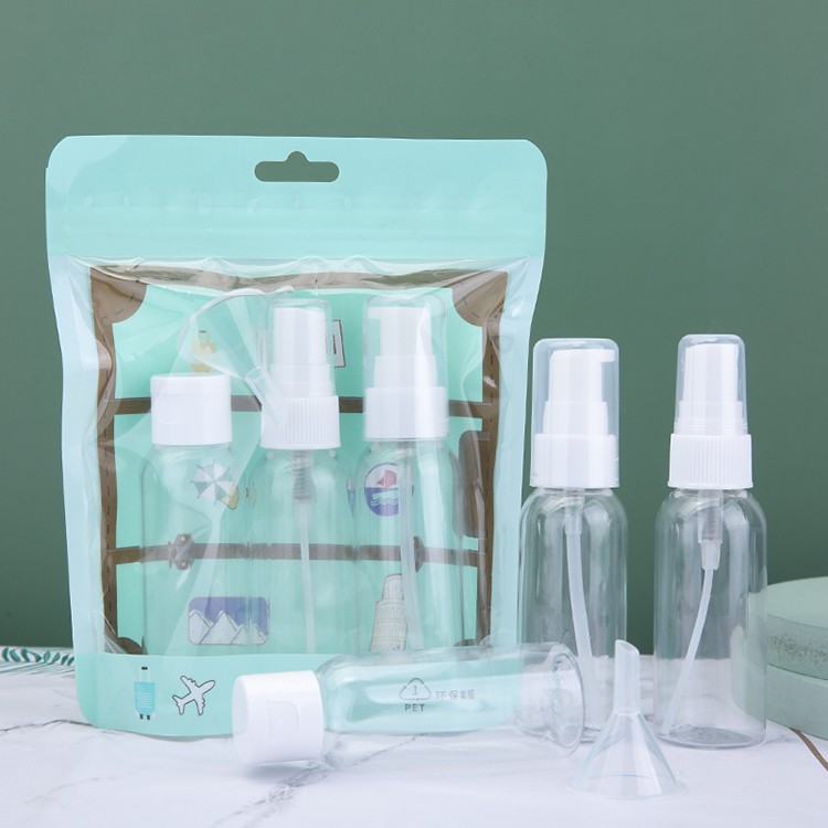 Clear Plastic Portable Cosmetic Smart Travel Empty Spray Bottles Set LM258