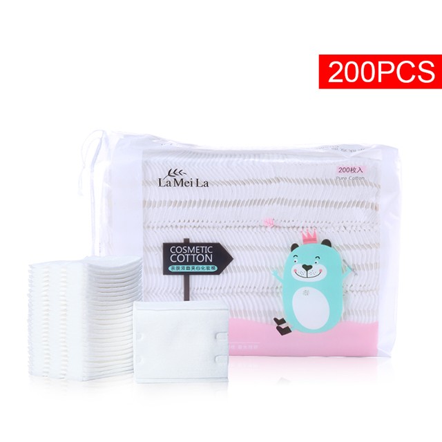 Lameila Wholesale Face Cleansing Pads 200pcs Facial Non woven Disposable Makeup Cotton Pads For Women B131