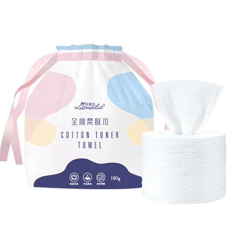 Pearl Pattern Facial Tissue Cleansing Towel Makeup Remover Cotton Soft Disposable Towel B338