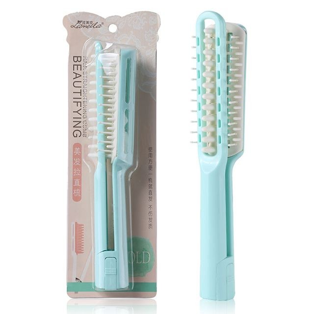 Private label make your own hair beauty tool long handle plastic hair comb straightener