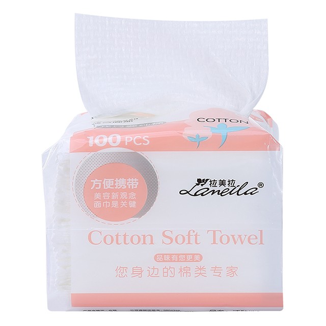 Lameila 100pcs Facial Cleaning Cotton Pads Eye Nail Polish Remover Soft Cotton Tissue B125