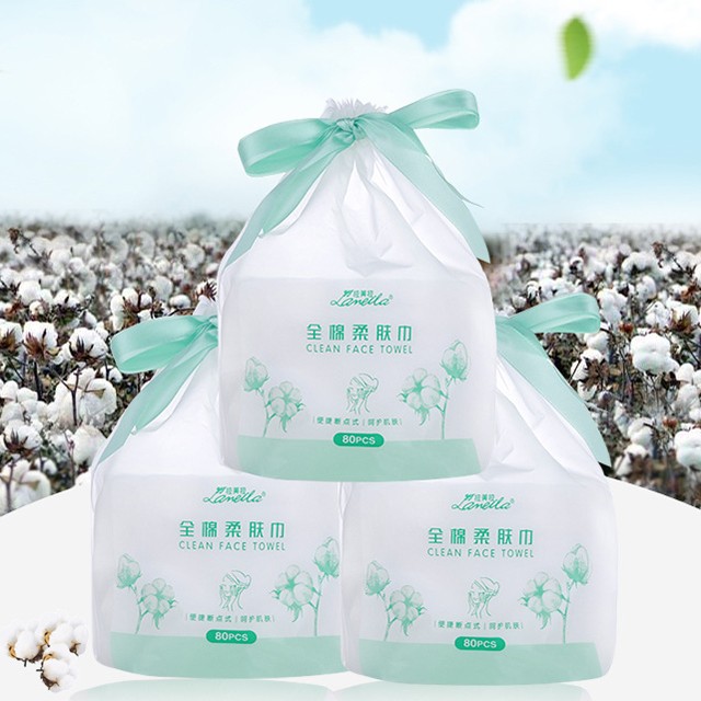 80 draws dry wet facial wash towels thick Biodegradable cleansing cotton soft Disposable face towel B325 80 draws dry wet facial wash towels thick Biodegradable cleansing cotton soft Disposable face towel B325