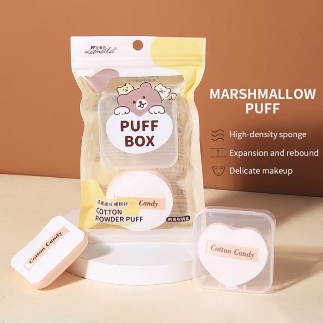 Wholesale 2pcs Air Cushion Powder Puff Hydrophilic Non-latex Skin-friendly Beauty Sponge Makeup Foundation Puff A80185