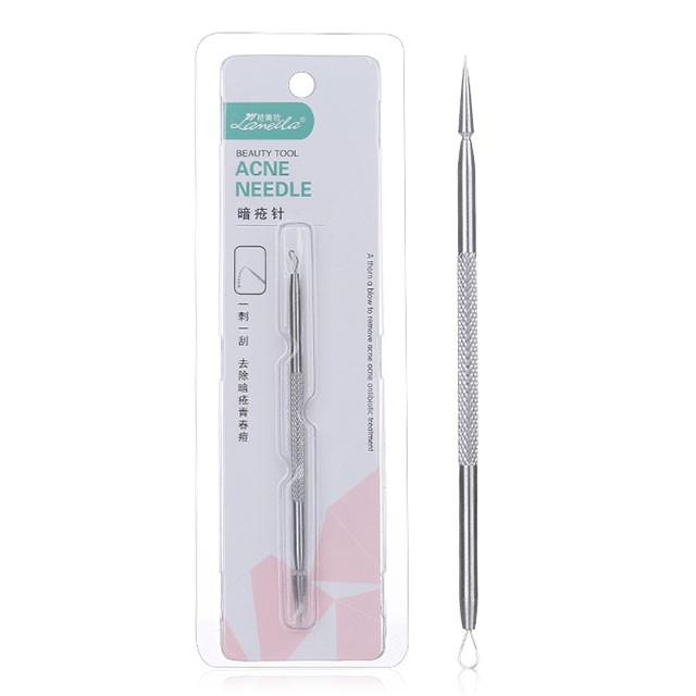 Lameila Skin care tool Stainless Steel Blackhead Makeup Remover Acne Needle Pimple Extractor Tool B0722
