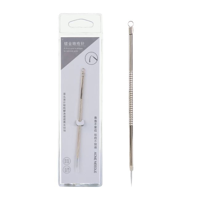 Lameila Wholesale Price Acne Removal Tools Stainless Steel Gold Blackhead Remover Pimple Extractor Acne Needle E300