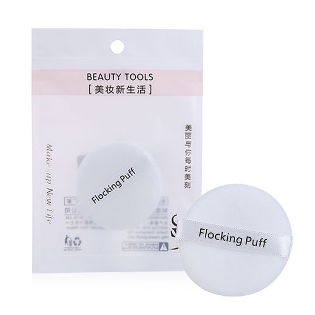 Lameila private label unique make up sponge powder puff cosmetic customized Flocking cosmetic puff A798
