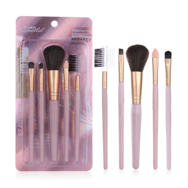 Lameila Professional Wholesale 5pcs Makeup Brush Set Natural Private Logo Customised Makeup Brushes L0957