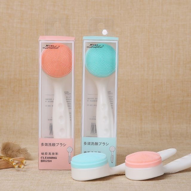 Lameila super soft silicon face cleanser massager brush single manual